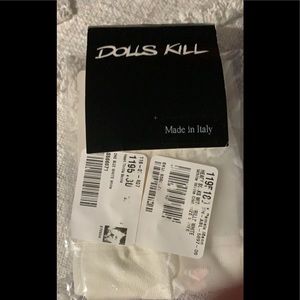 NEVER WORN Dolls Kill socks with hearts